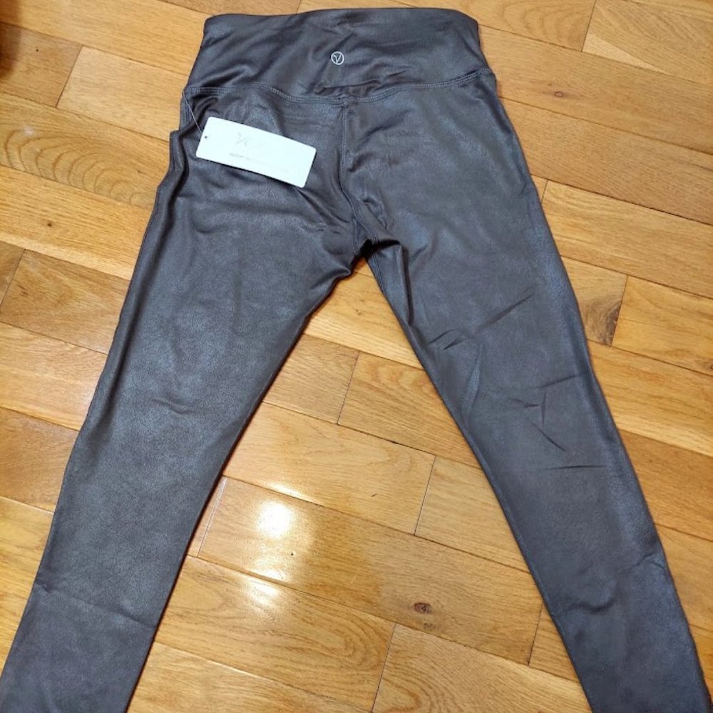 Athletica Vogo Brown Leggings Women's Yoga Pants Small Athletica‎ Coco New - Picture 5 of 11